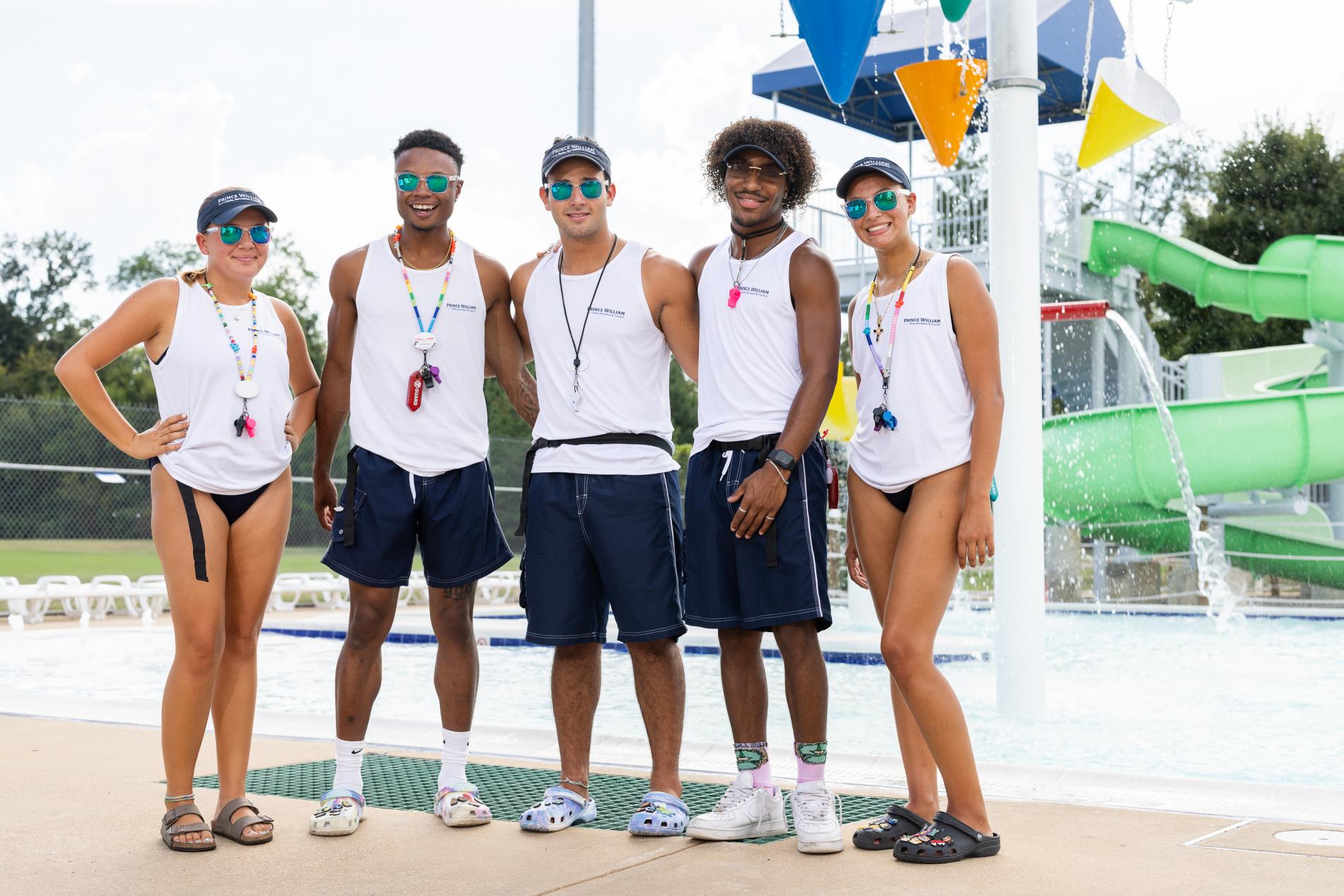 Group of pwcparks lifeguards