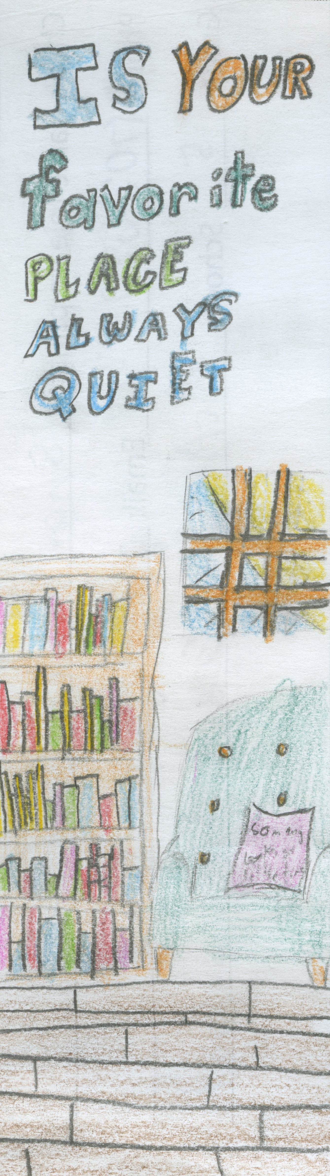Bookmark Contest Winner, Shannon G., 5th Grade