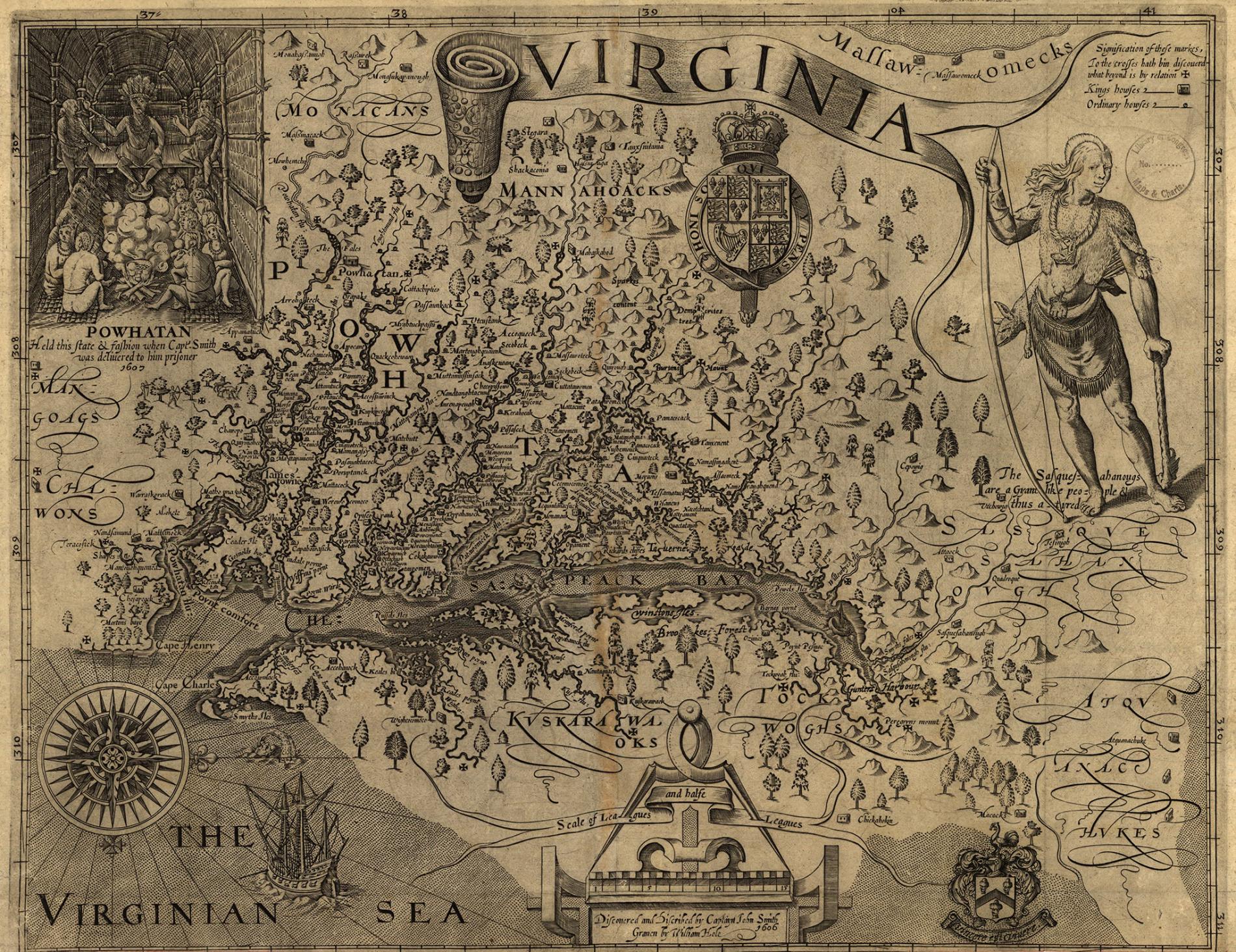 Image of an old map of Virginia