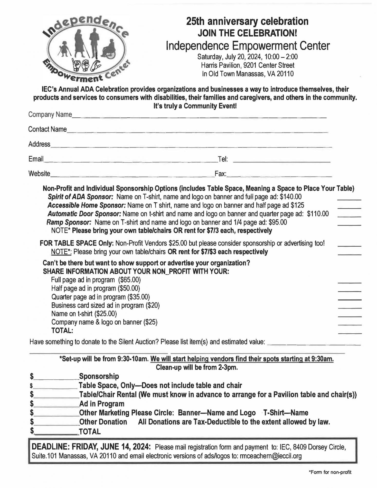 Independence Empowerment Center Application