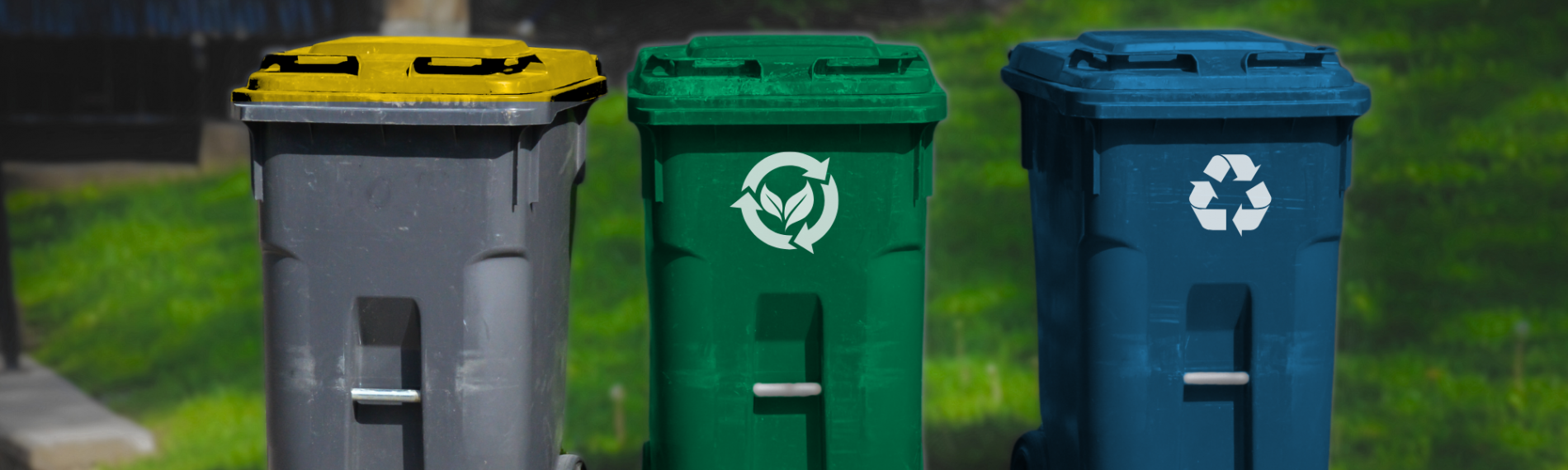 Trash Compost Recycling Receptacles