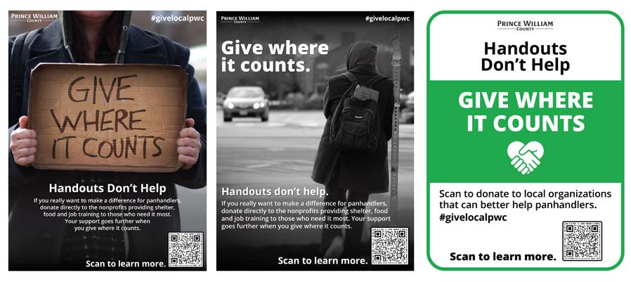 Panhandling posters